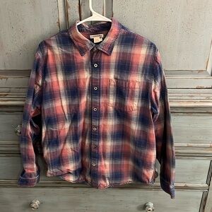 Carbon 2 Cobalt heavy, cotton, button-down shirt, medium